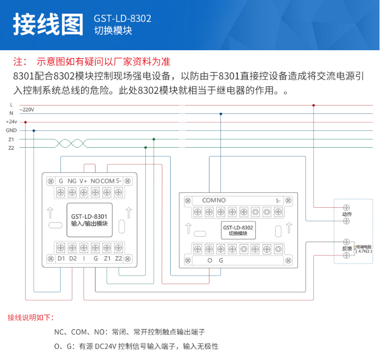 海湾消防主机切换模块