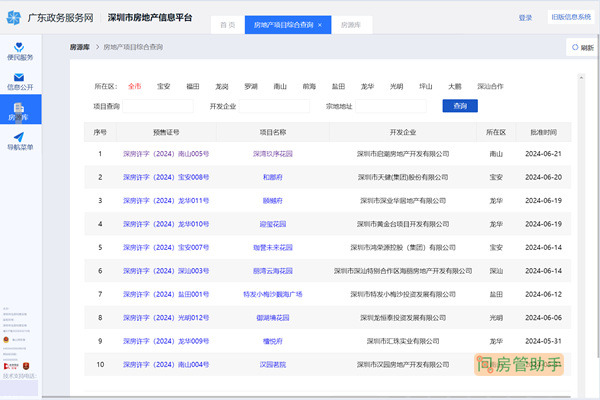 深圳房产备案查询方法